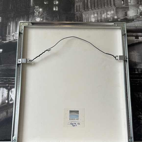 Vintage Nautical Photography Art with Blue and Silver Frame - Picture 9 of 11